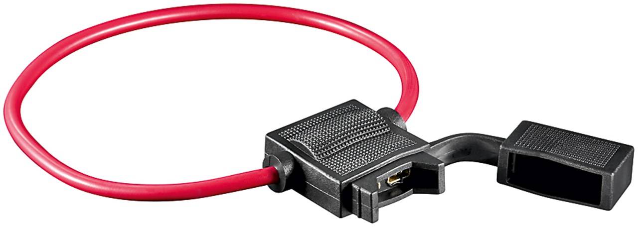 Porte-fusible Goobay pour fusibles de voiture - convient pour des sections de fil de 1,0 mm², 15 A max.