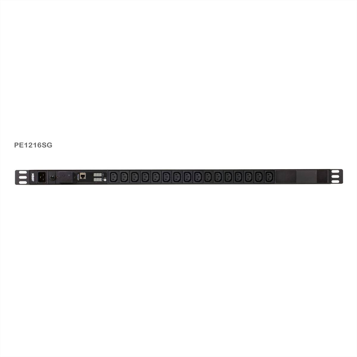ATEN PE1216SG PDU 0U de base avec mesure et protection contre les surtensions-0