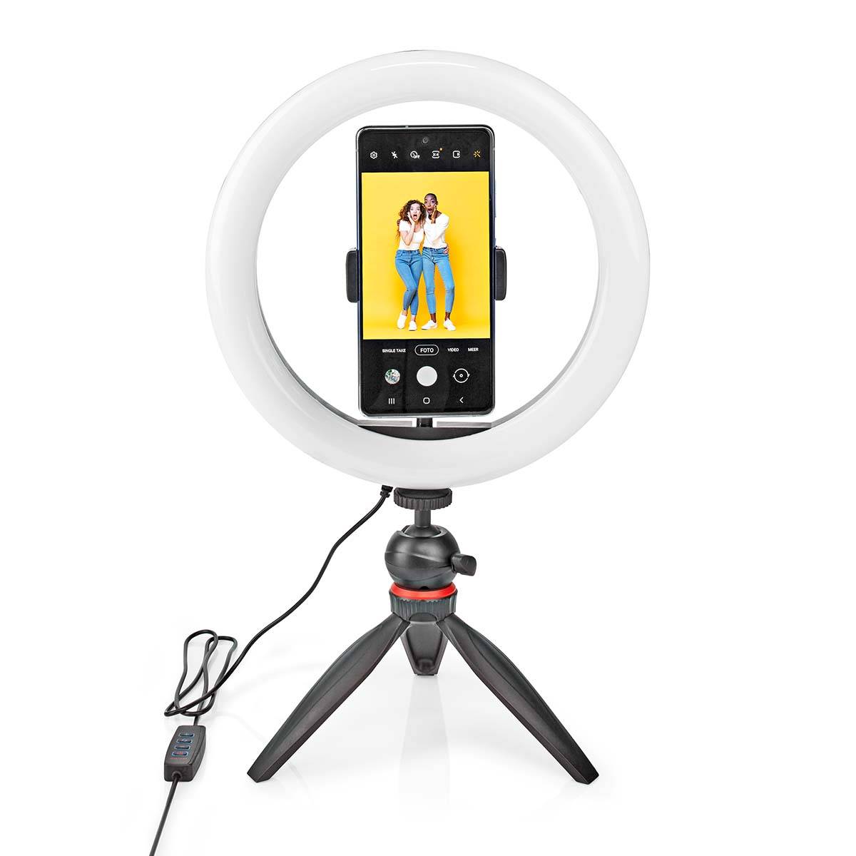 Éclairage Vidéo 10 Pouces 120 LED avec Support Smartphone et Trépied-2