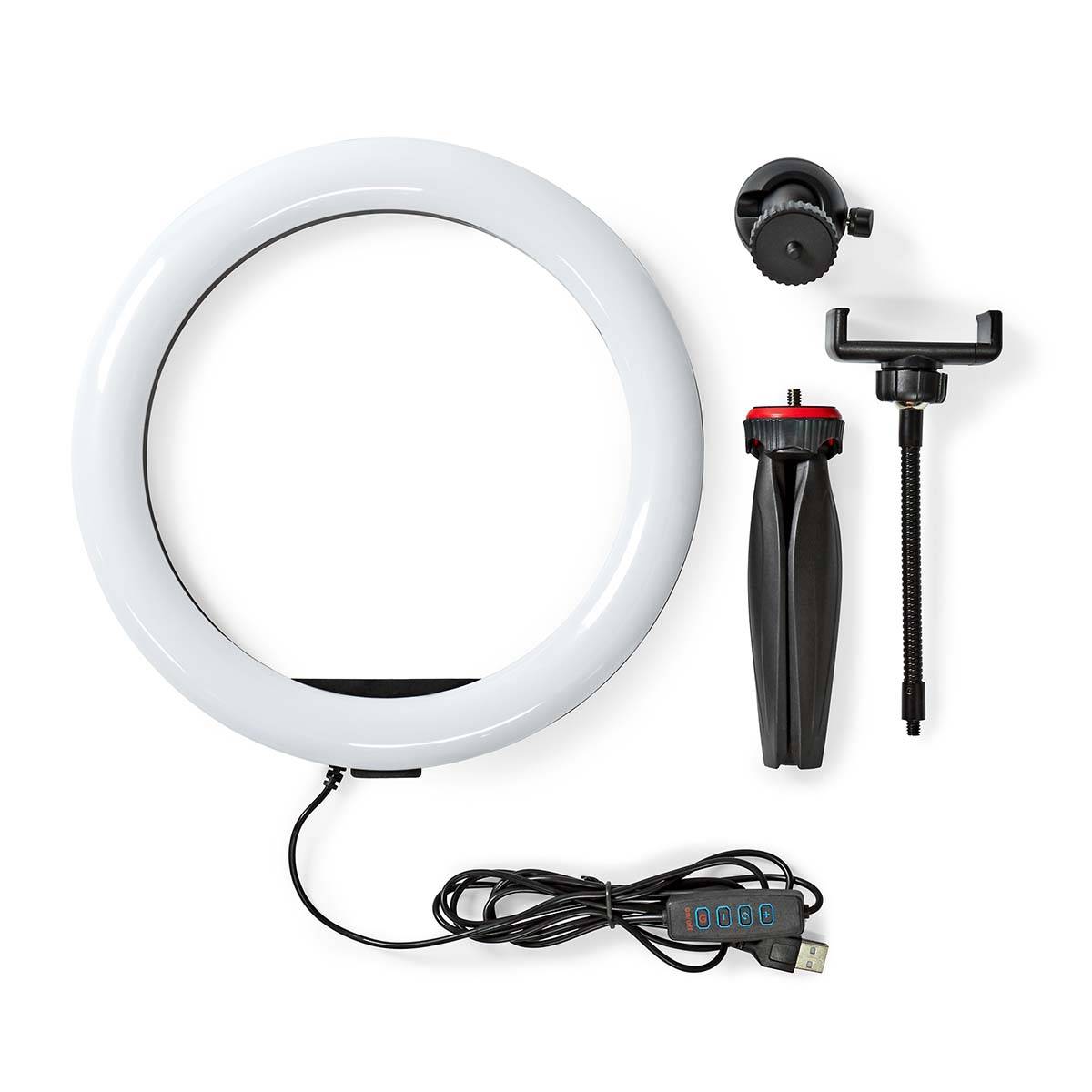 Éclairage Vidéo 10 Pouces 120 LED avec Support Smartphone et Trépied-4