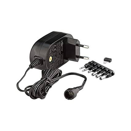 Alimentation universelle Goobay (3V-12V max. 18W / 1.5A) - avec 6 adaptateurs DC