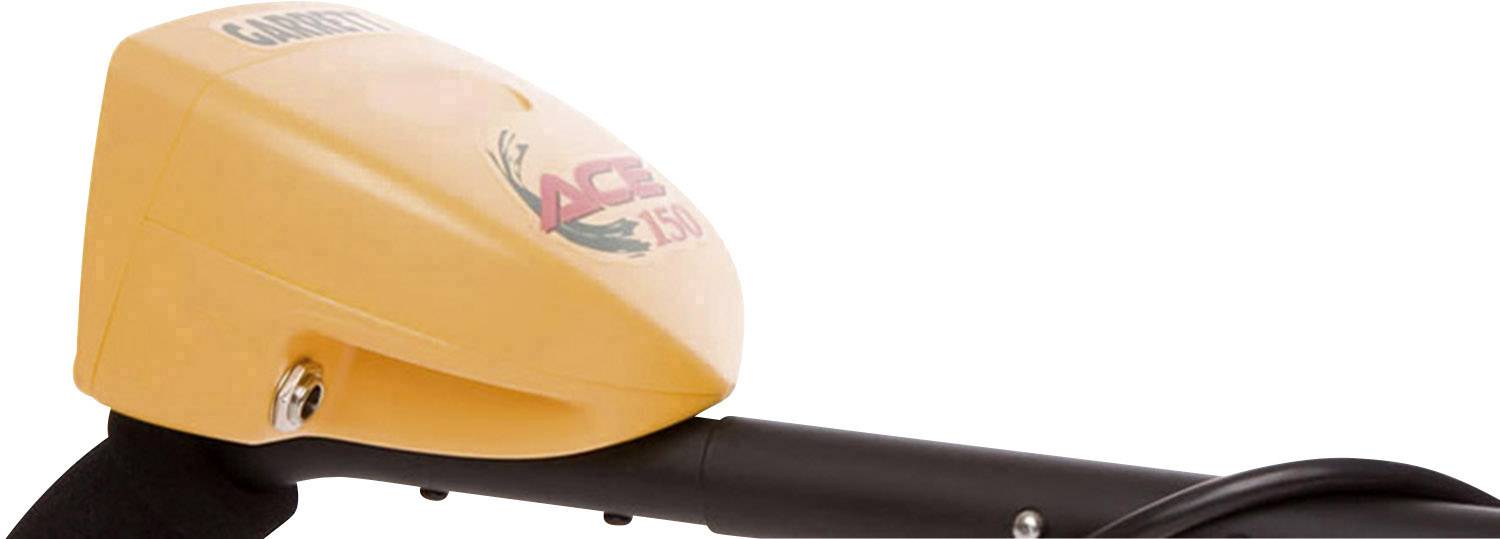 Un détecteur de métaux jaune avec un écran d'affichage. Sur l'écran est inscrit 'ACE 250'. L'appareil est adapté à la recherche de métaux.