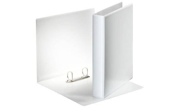 Classeur 2 anneaux cartonné Esselte personnalisable A5 - Dos 4,7 cm - Blanc-5