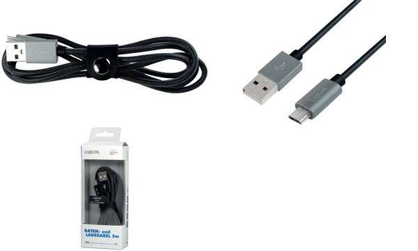 LogiLink Câble USB USB-C® mâle 2 m multicolore CU0134-7