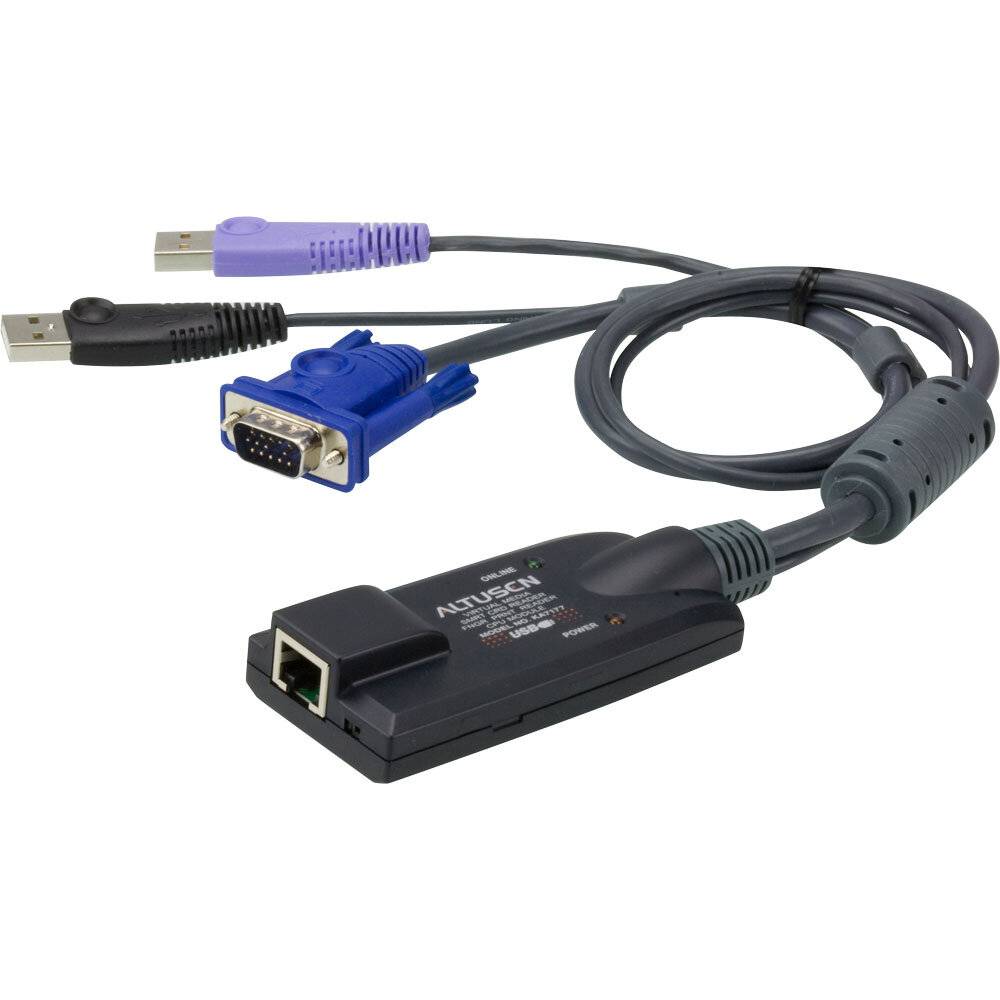 ATEN KA7177 Module CPU KVM USB-VGA Cat.5e/6, lecteur de carte, supports virtuels-2