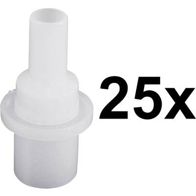 Tuyau en plastique blanc avec '25x' à côté.