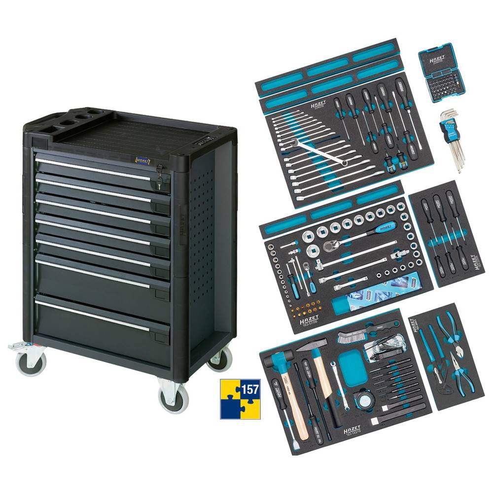 Assortiment de base BMW avec Assistent 179-7-RAL7016/157 avec 157 pièces Hazet 179-7-RAL7016/157-1