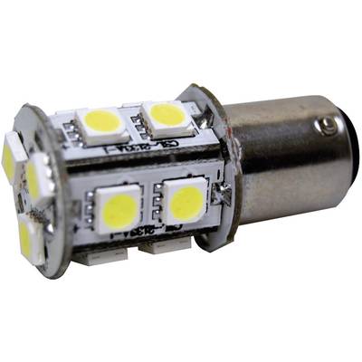 Ampoule LED pour l'habitacle Eufab 13531  BA15D 12 V BA15d (Ø x L) 20 mm x 43 mm 1 pc(s)