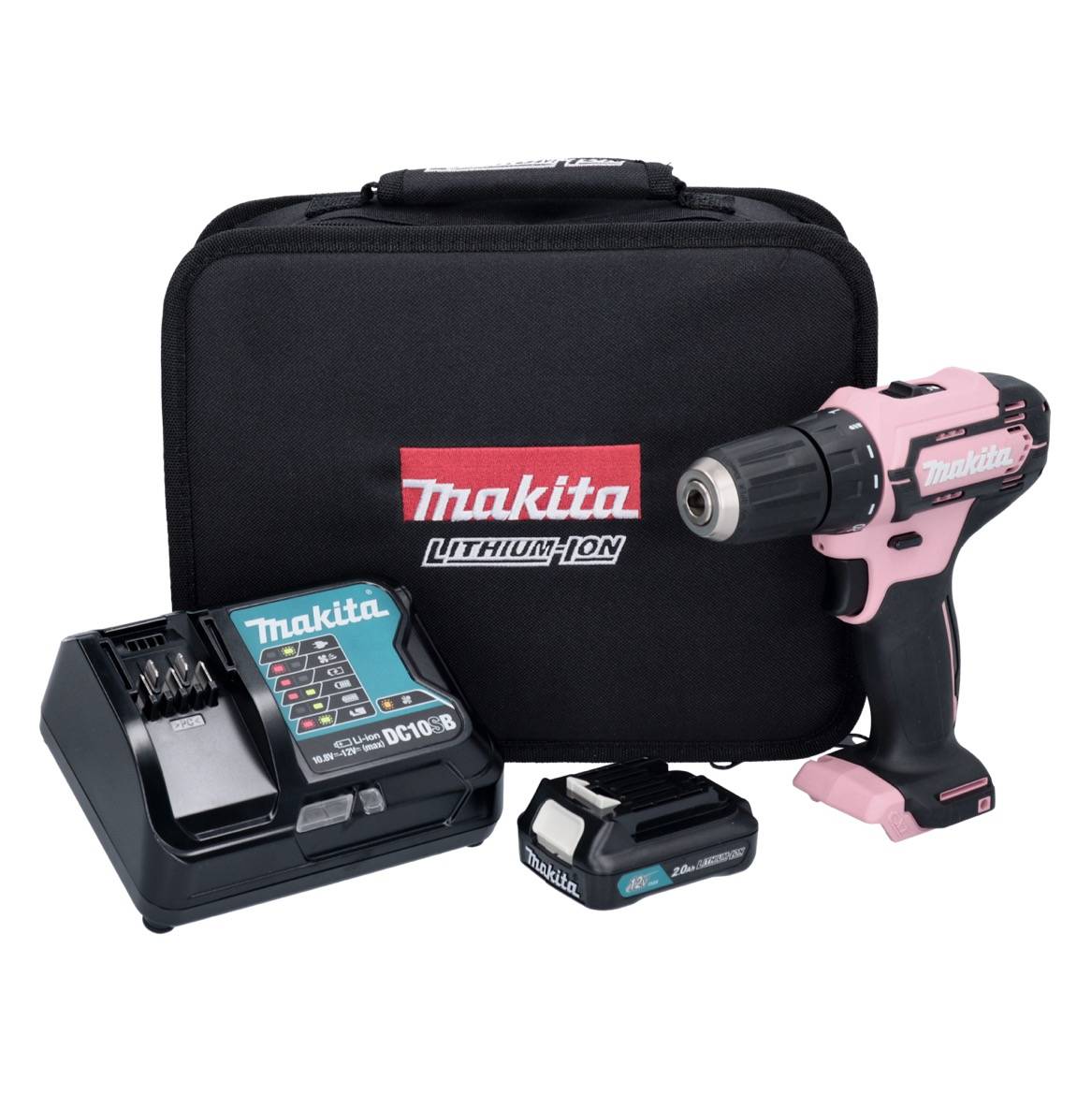 Perceuse-visseuse sans fil Makita DF333DSAP1 DF333DSAP1 2 Ah Li-Ion + batterie, + mallette, + chargeur-1