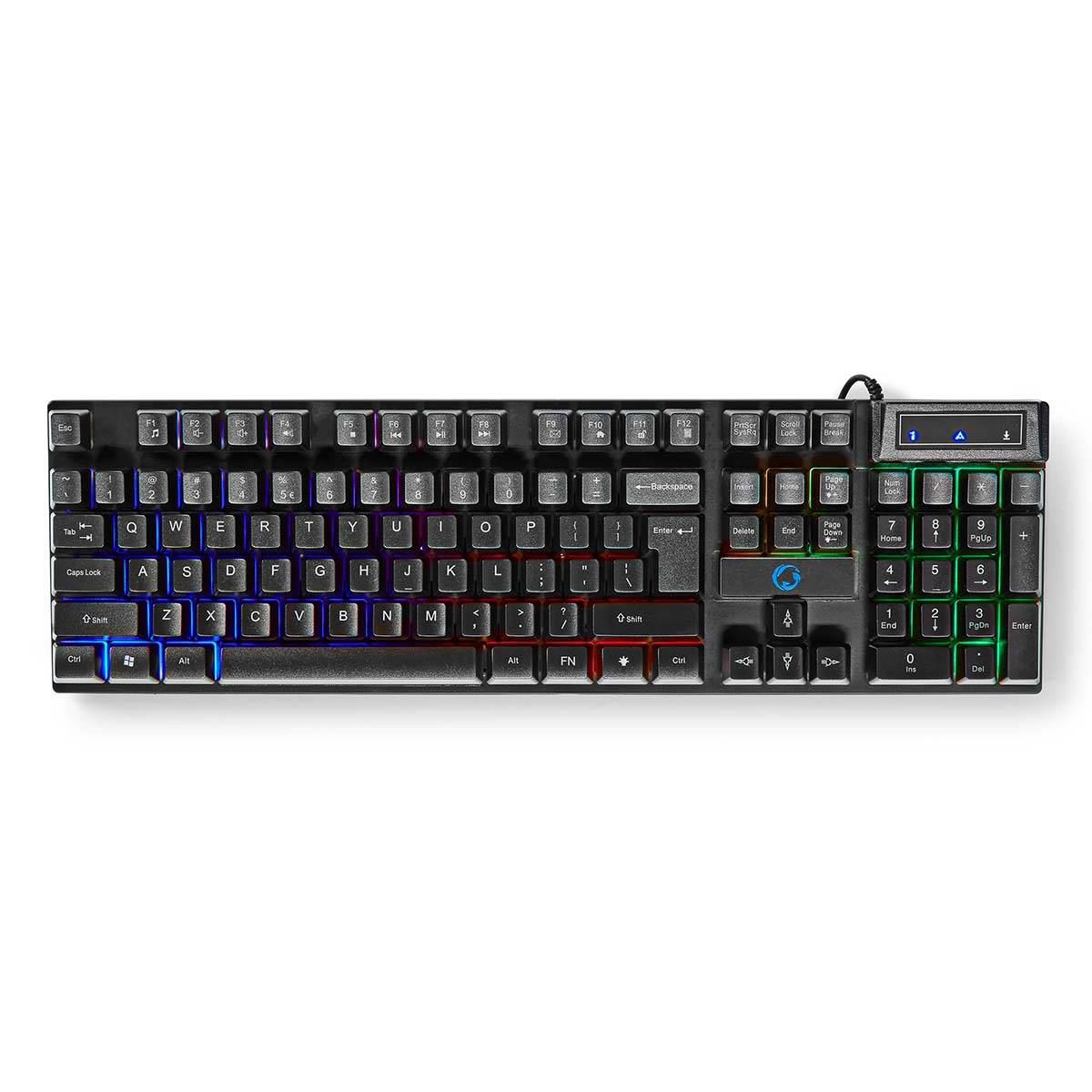 Pack Gaming 5-en-1 QWERTY avec Clavier, Souris et Casque Rétroéclairé LED-1