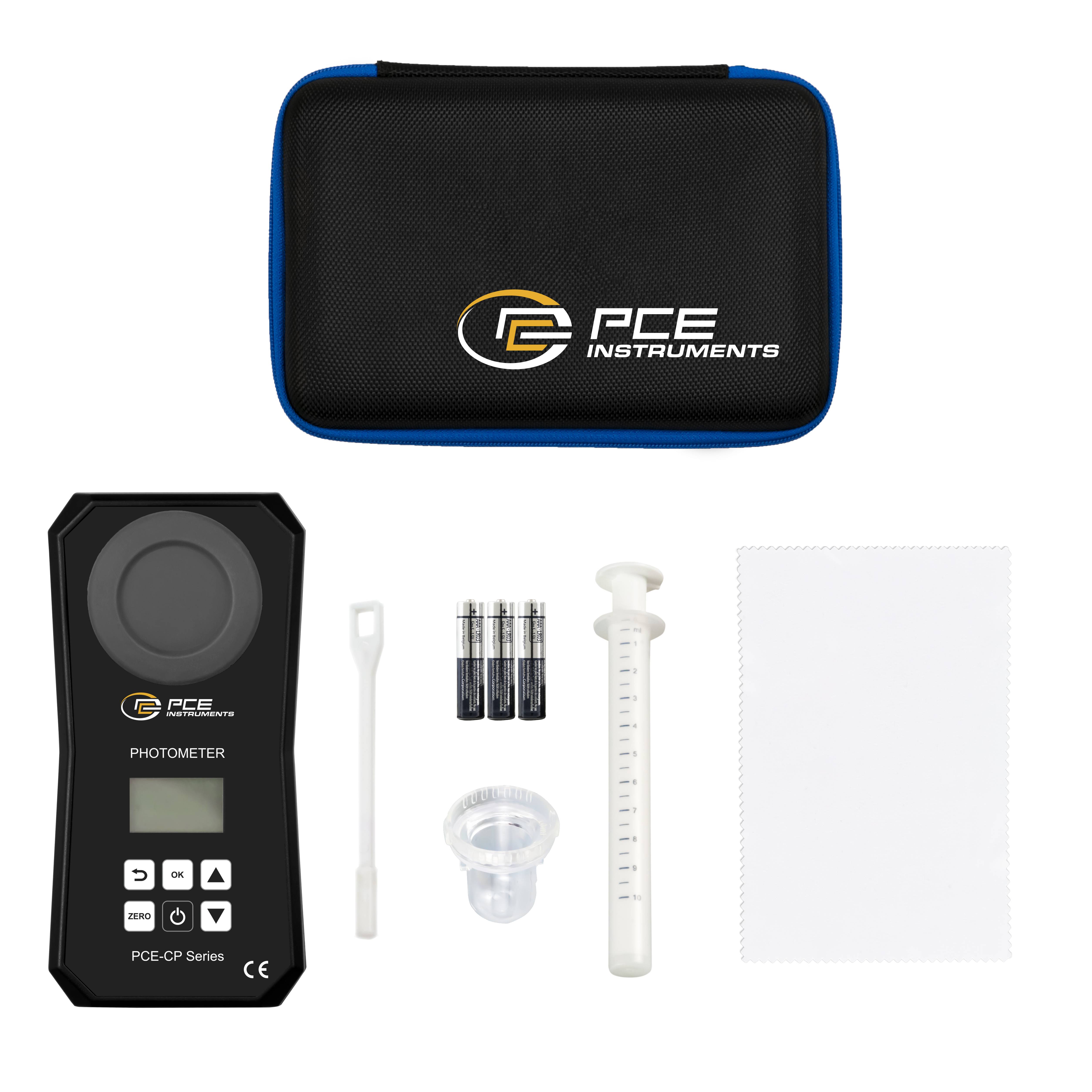 PCE Instruments Appareil de mesure combiné pH, fer, acide cyanurique, concentration en ions chlore-6