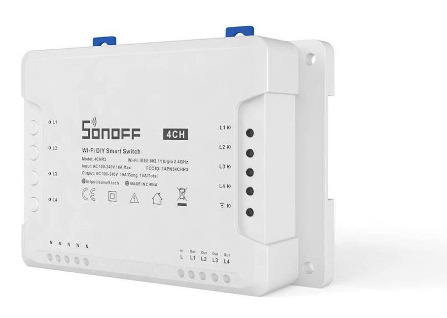Commutateur intelligent Wifi 4 canaux – SONOFF-0