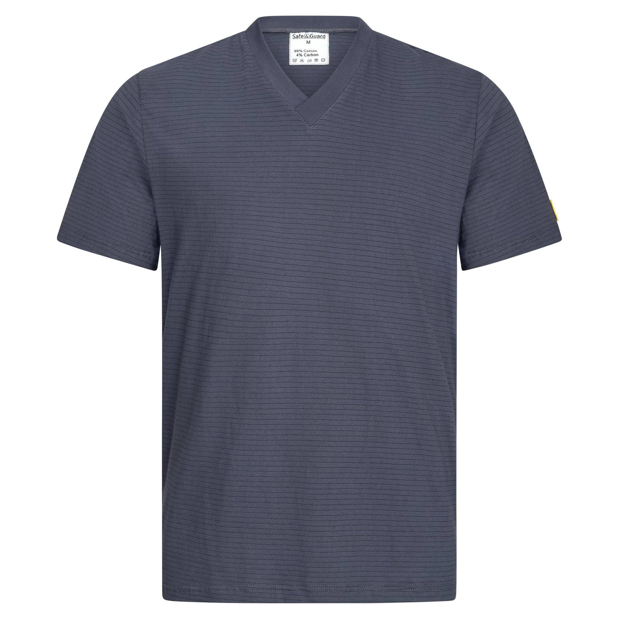 T-shirt ESD, col V, 150g/m², gris foncé, M-0
