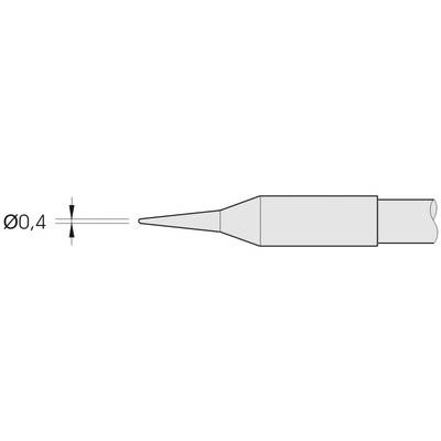 JBC Tools C245032 Panne de fer à souder forme ronde, droite Taille de la panne 0.4 mm Longueur de la panne 11 mm Contenu