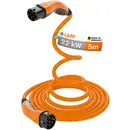 Câble de recharge LAPP MOBILITY HELIX® Type 2, jusqu'à 22 kW, 5 m, Orange - 32 A, triphasé, pour recharger les...