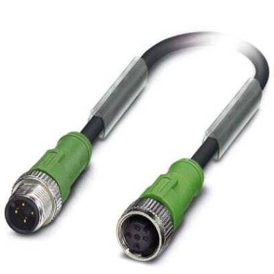 Câble pour capteurs/actionneurs Phoenix Contact SAC-4P-M12MS/ 0,6-PUR/M12FS 1668360  Contenu: 1 pc(s)