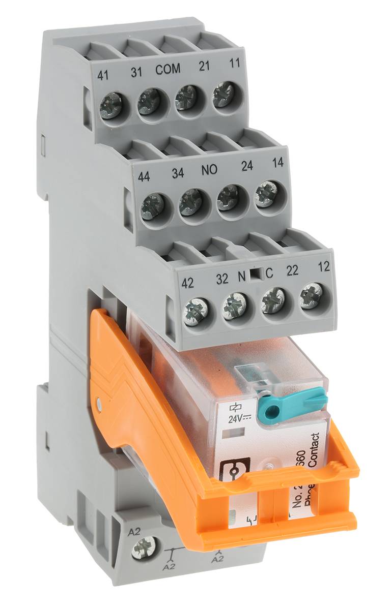 Phoenix Contact RIF-2-RSC-LDP-24DC/2X21 Module relais Tension nominale: 24 V/DC Courant de commutation (max.): 10 A 2 in-2