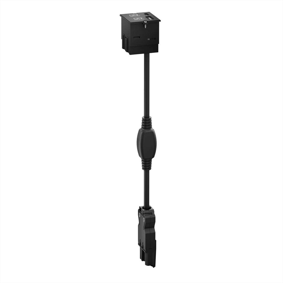BACHMANN Module Custom USB Double-chargeur, noir-3