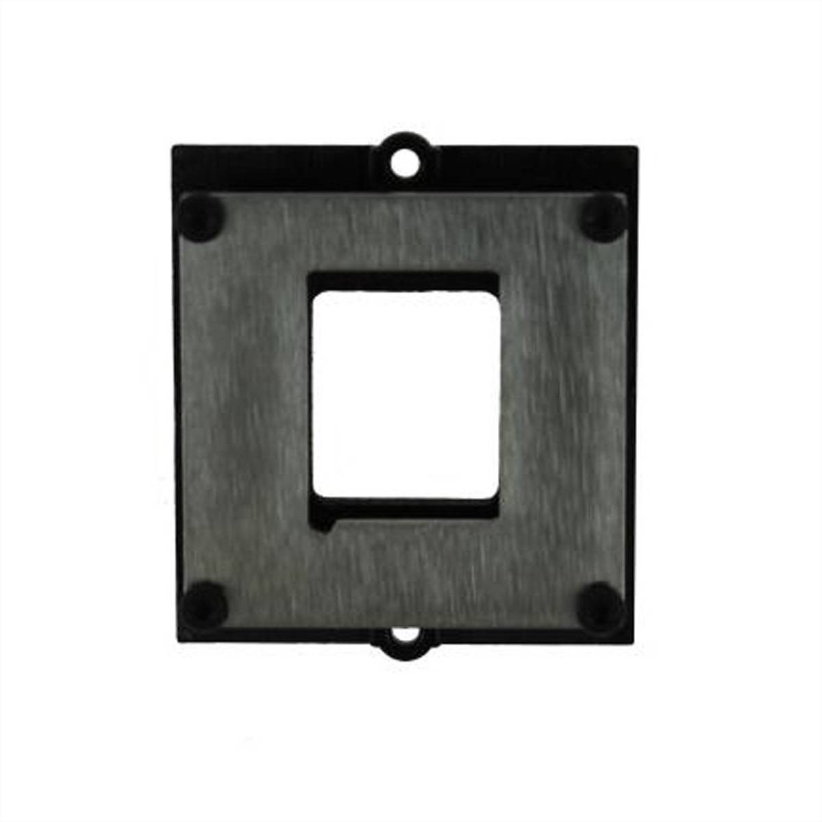 BACHMANN Module Cadre 1 Keystone avec fixation métallique, noir-2