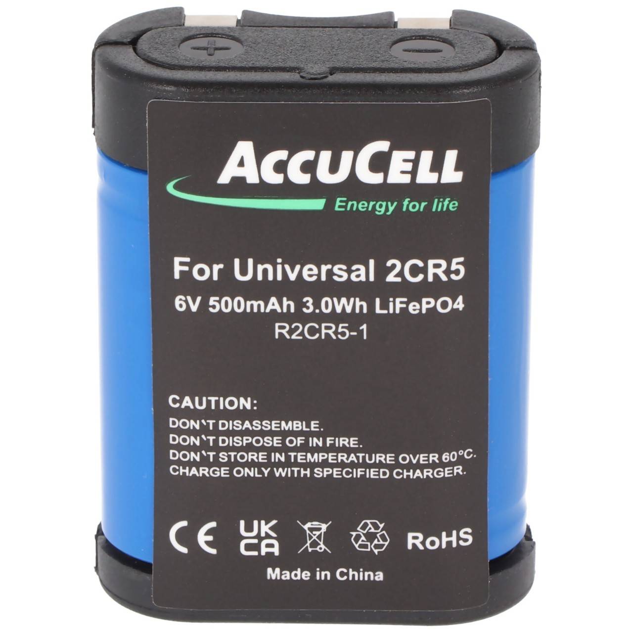 Batterie pour batterie Li-ion 2CR5 de type 2-CR5, 2CR5M-1