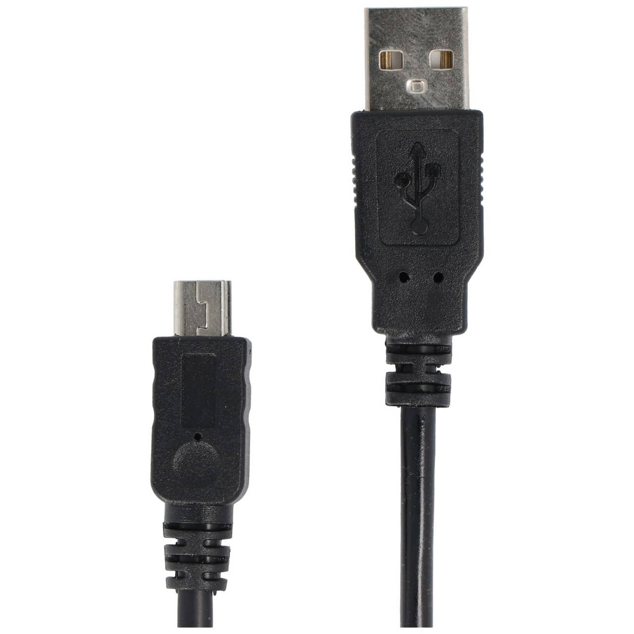 Câble USB 2.0 haute vitesse, mini-fiche USB à USB, noir, longueur de 15 cm-1