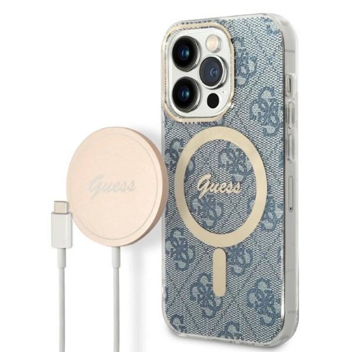 Bundle Coque pour iPhone 14 Pro Magsafe 4G et Chargeur Sans Fil Qi Magsafe 15W-0