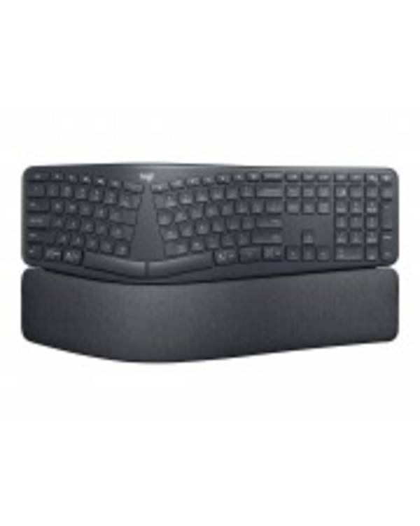 Logitech ERGO K860, Taille réelle (100 %), Sans fil, Bluetooth, Contacteur de touche semi-mécanique, AZERTY, Graphite
