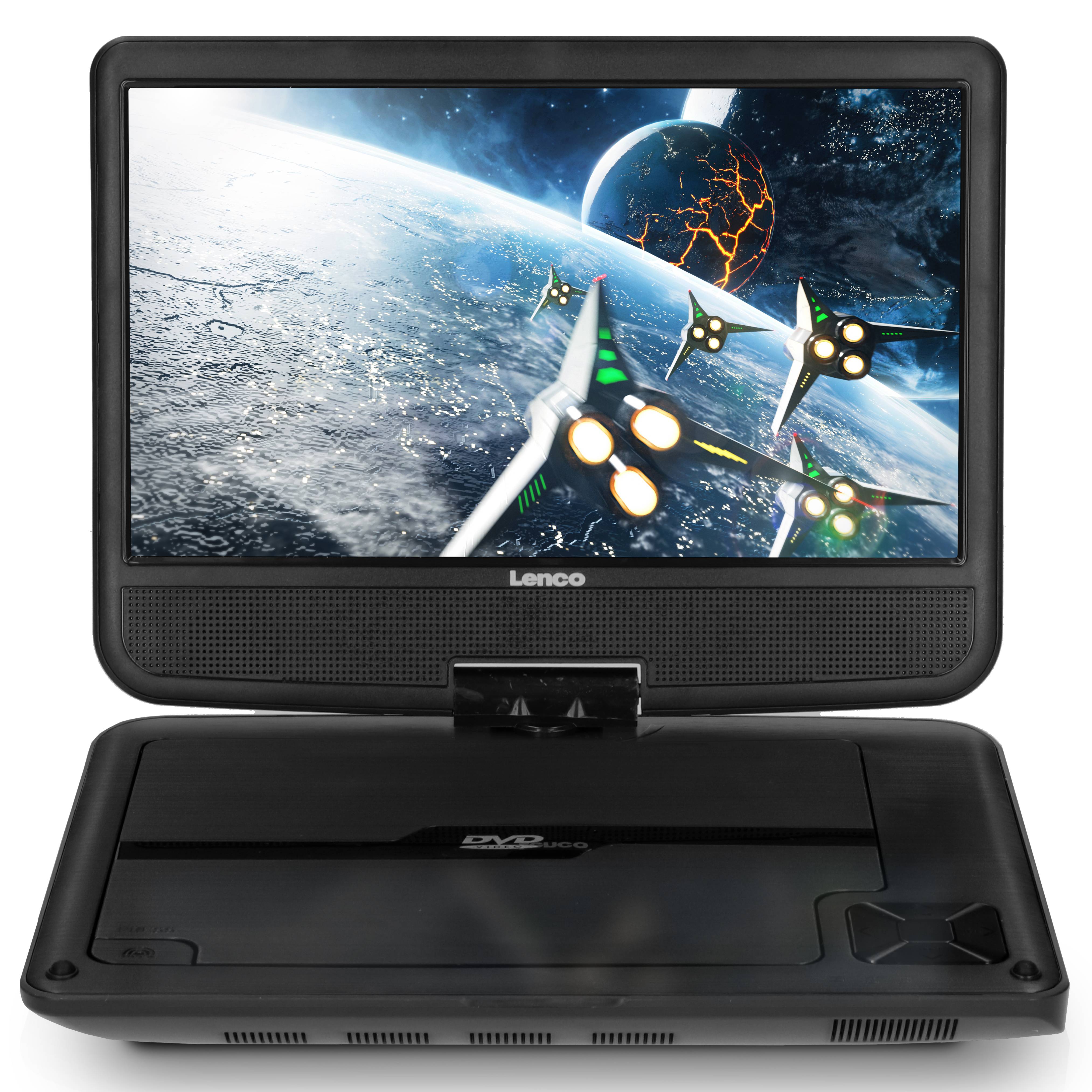 Lecteur DVD Portable 9" Ecran Pivotant et Inclinable avec Support Voiture-1