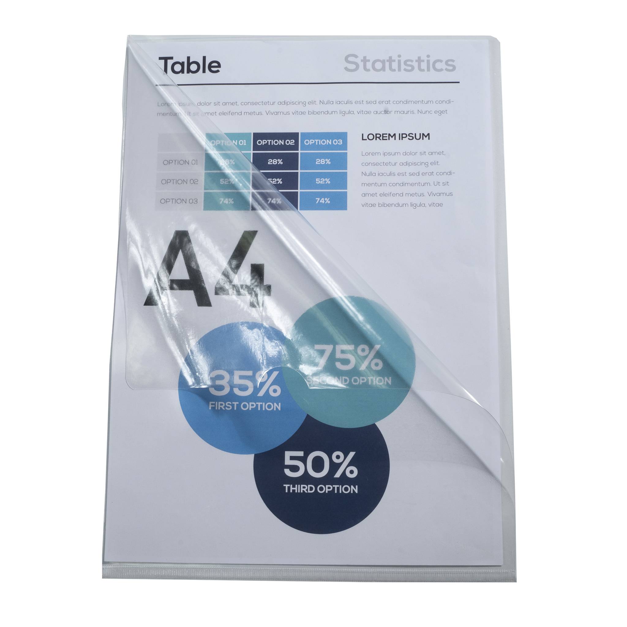 Chemise coin plastique Exacompta A4 polypropylène 13/100e transparente - Paquet de 100 - Incolore-4