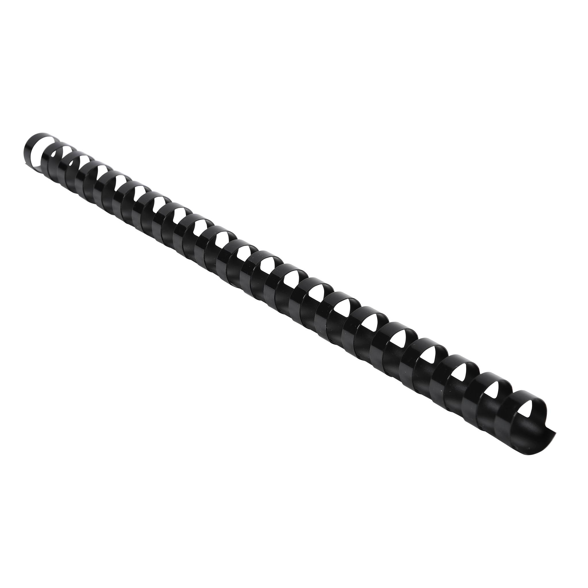 Baguette reliure anneaux plastique Exacompta 16 mm noir - Boite de 100-2