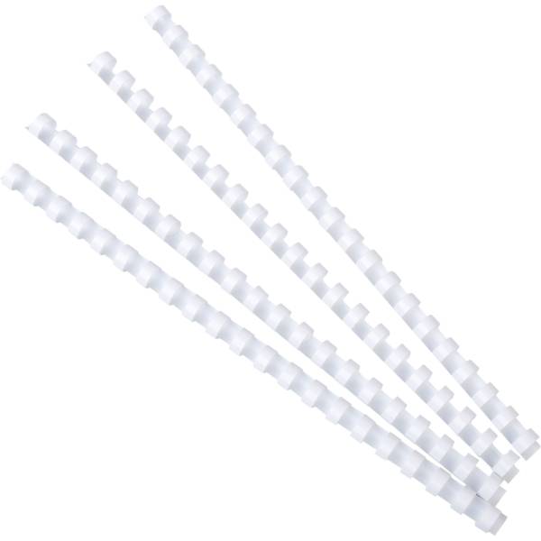 Baguette reliure anneaux plastique 12 mm Exacompta - Boîte de 25