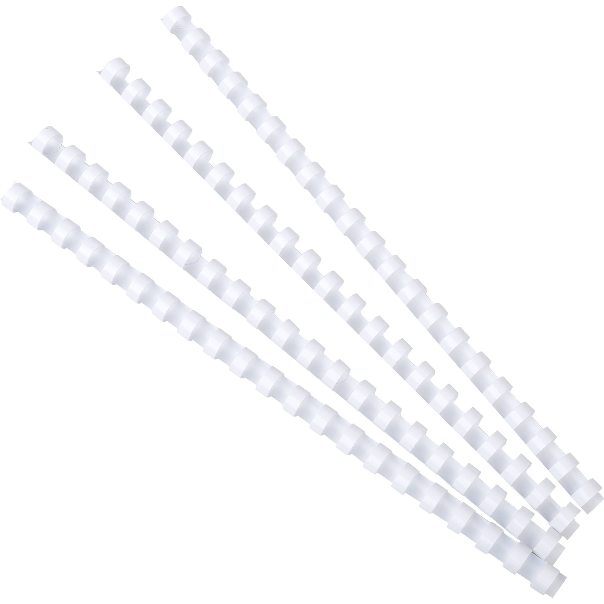 Baguette reliure anneaux plastique 12 mm Exacompta - Boîte de 25-0
