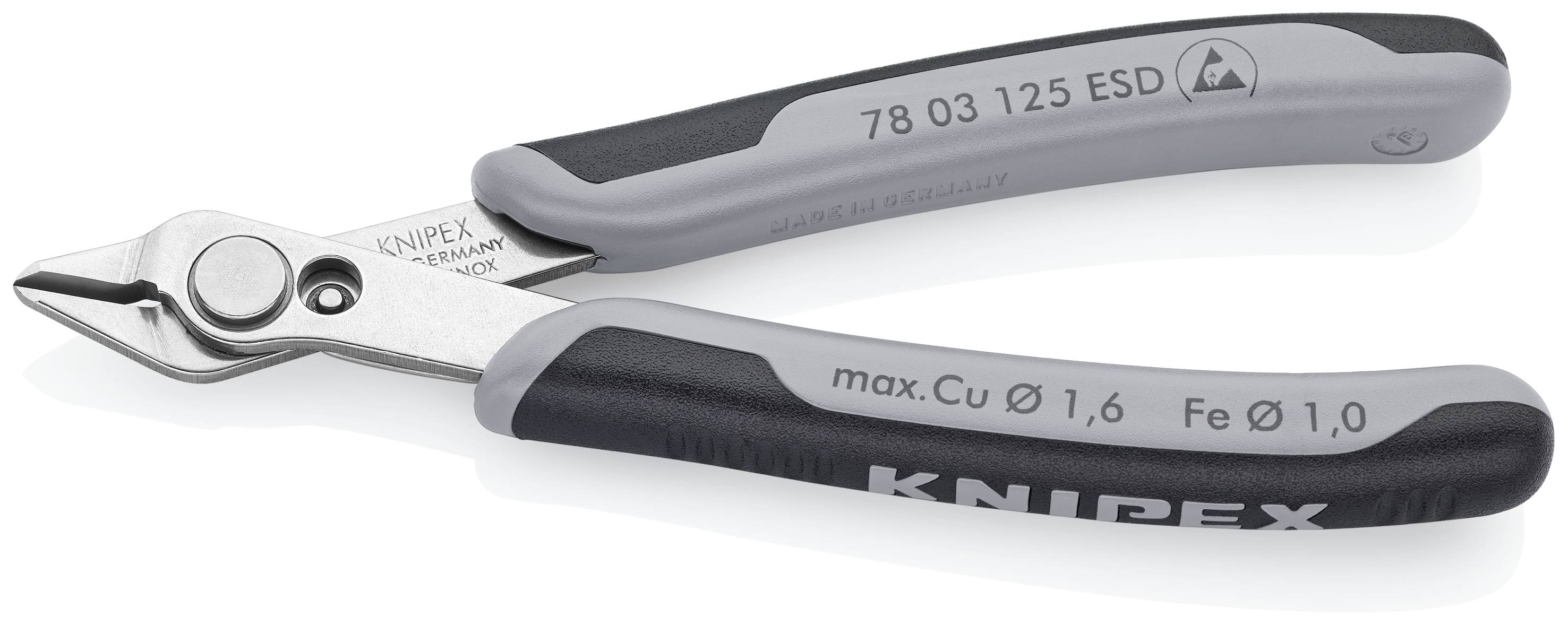 Pince coupante de coté KNIPEX pour plastique
