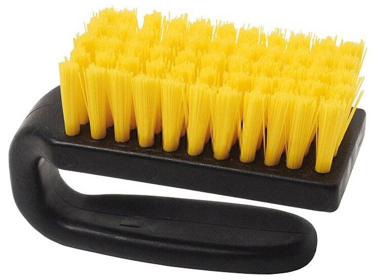 Brosse ESD, dur, poils durs en nylon jaune, 80 mm-0