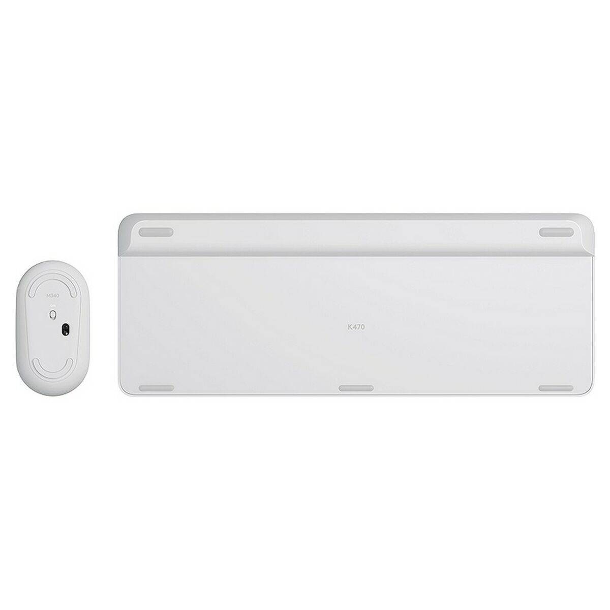 Logitech 920-009191, Taille réelle (100 %), Sans fil, RF sans fil, AZERTY, Blanc, Souris incluse-2