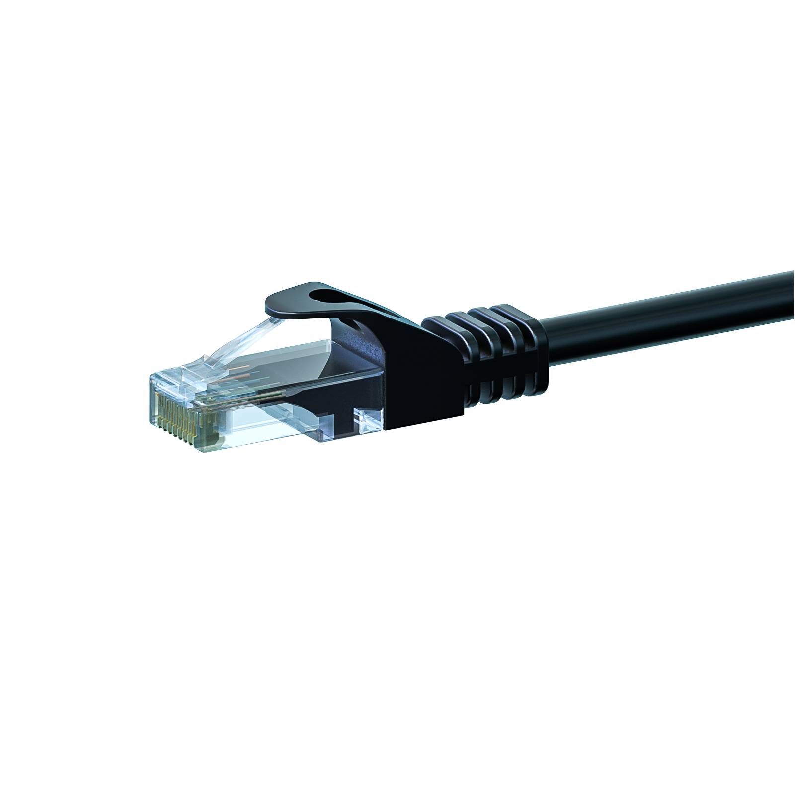 Danicom - Câble CAT6 UTP CCA noir - 0.25m-0
