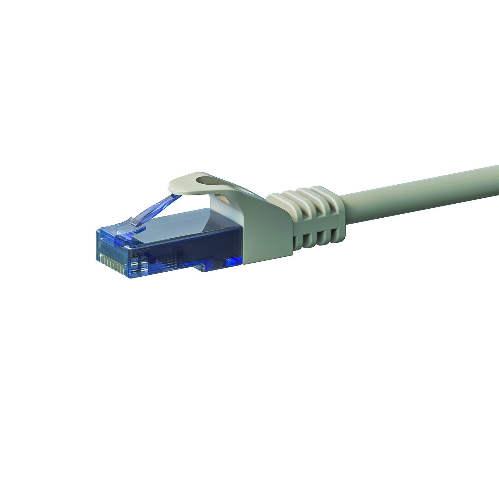 Danicom - Câble CAT6A UTP 100% cuivre gris - 0.25m-0