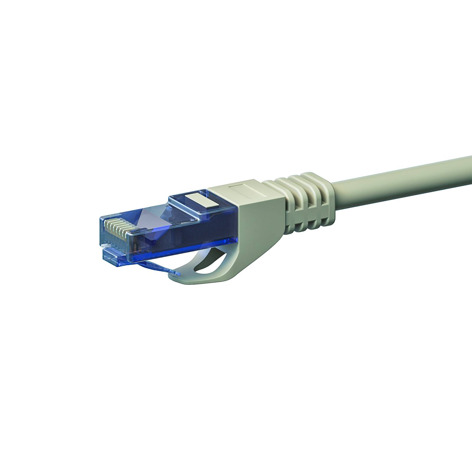 Danicom - Câble CAT6A UTP 100% cuivre gris - 0.25m-1