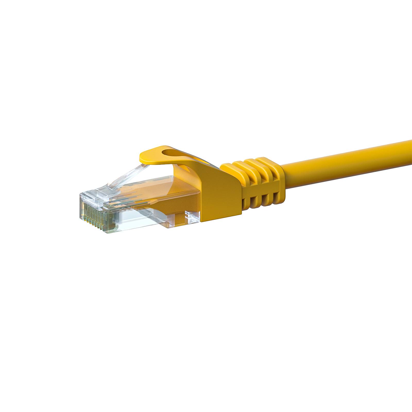 Danicom - Câble CAT6 UTP CCA jaune - 0.50m-0