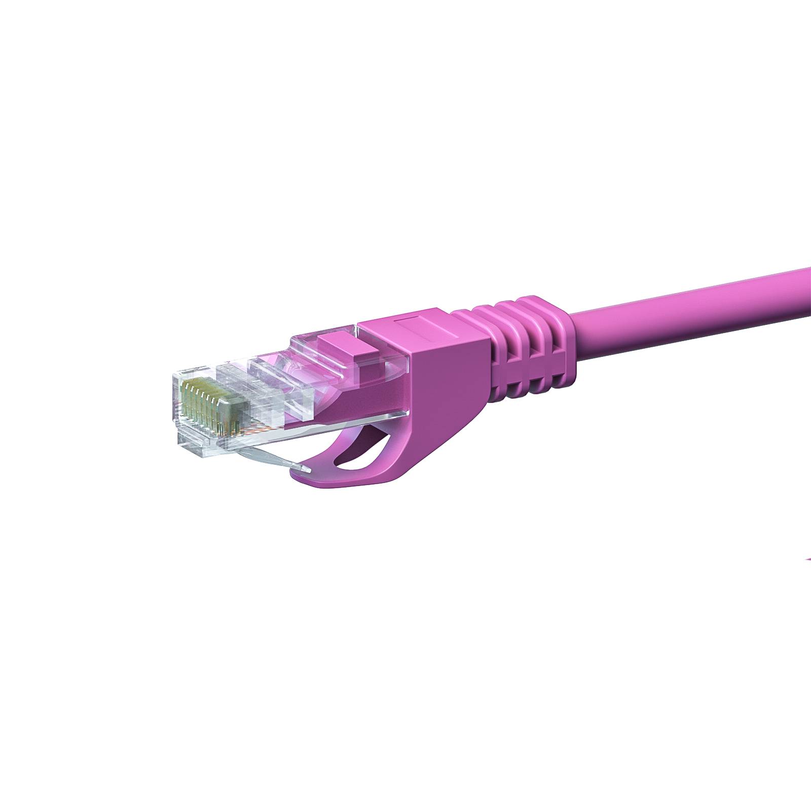 Danicom - Câble CAT5e UTP CCA rose - 0.25m-1