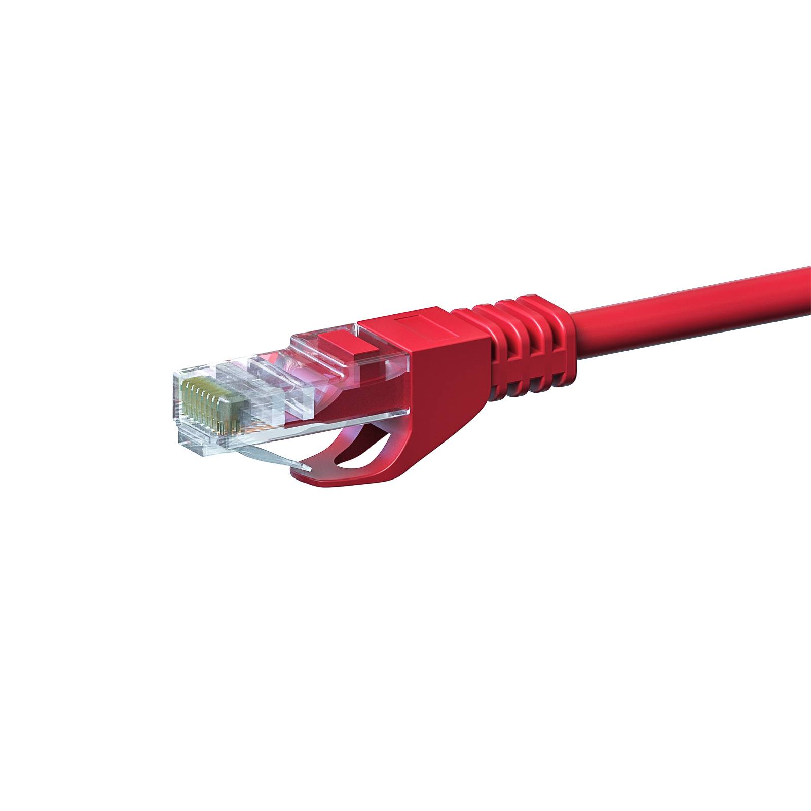 Danicom - Câble CAT5e UTP CCA rouge - 3m-1