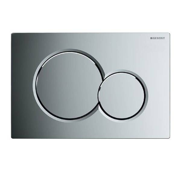 Plaque de déclenchement 3/6L Geberit Sigma01-Chromé Brillant-1