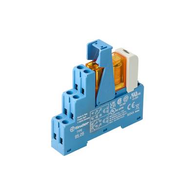 Finder 48.61.8.012.0060 Module relais Tension nominale: 12 V/AC Courant de commutation (max.): 16 A 1 inverseur (RT) 1 p-0