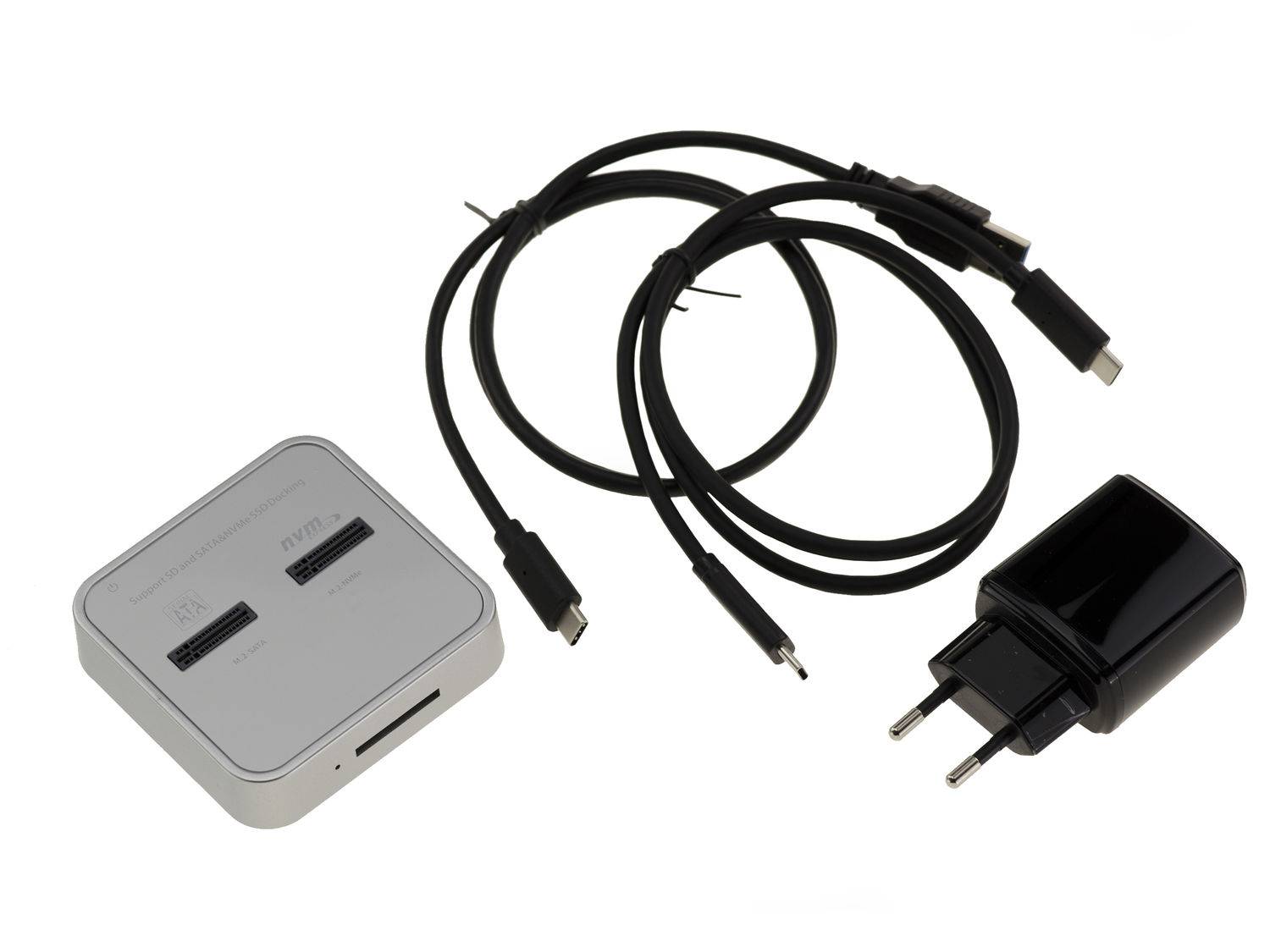 DOCKING STATION. Dock SSD M2 SATA et SSD M.2 PCIe NVMe Liaison USB 3.2 Gen2 10GB Avec lecteur SD Express-0