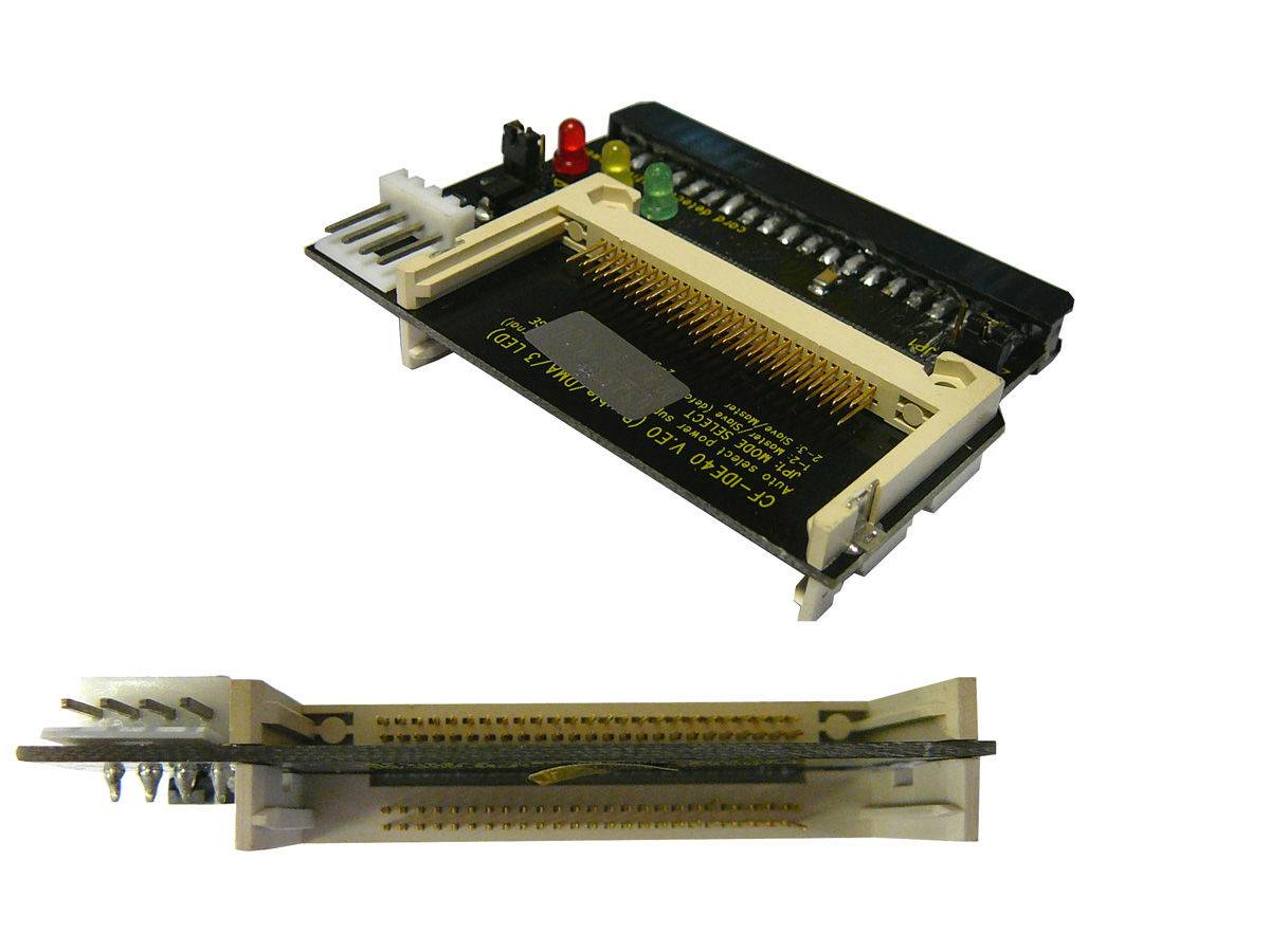 Convertisseur DOUBLE Compact Flash Vers IDE 3.5"" (40 pins) - Bootable FEMELLE POUR 2 CARTES CF POUR 2 CARTES COMPACT F-0
