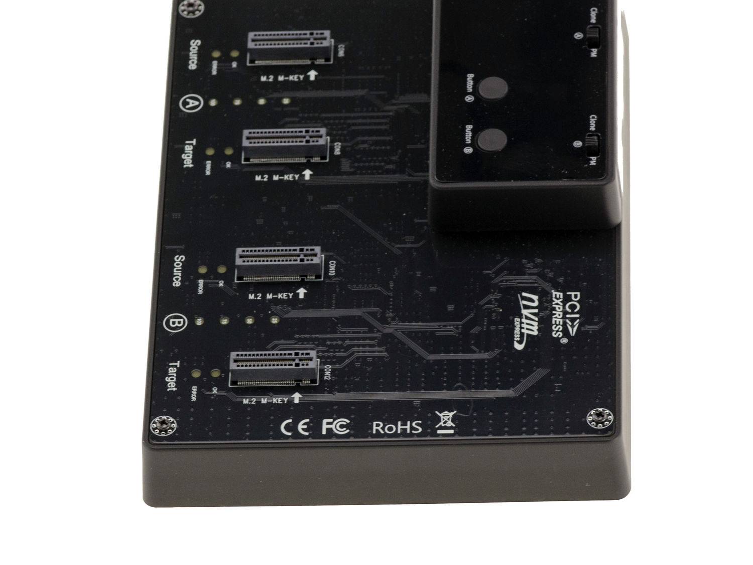 DOCKING STATION. Dock pour 4 SSD M2 NGFF NVMe PCIe Liaison USB3.2 Gen2 10GB AVEC FONCTION CLONAGE. Alimentation-2
