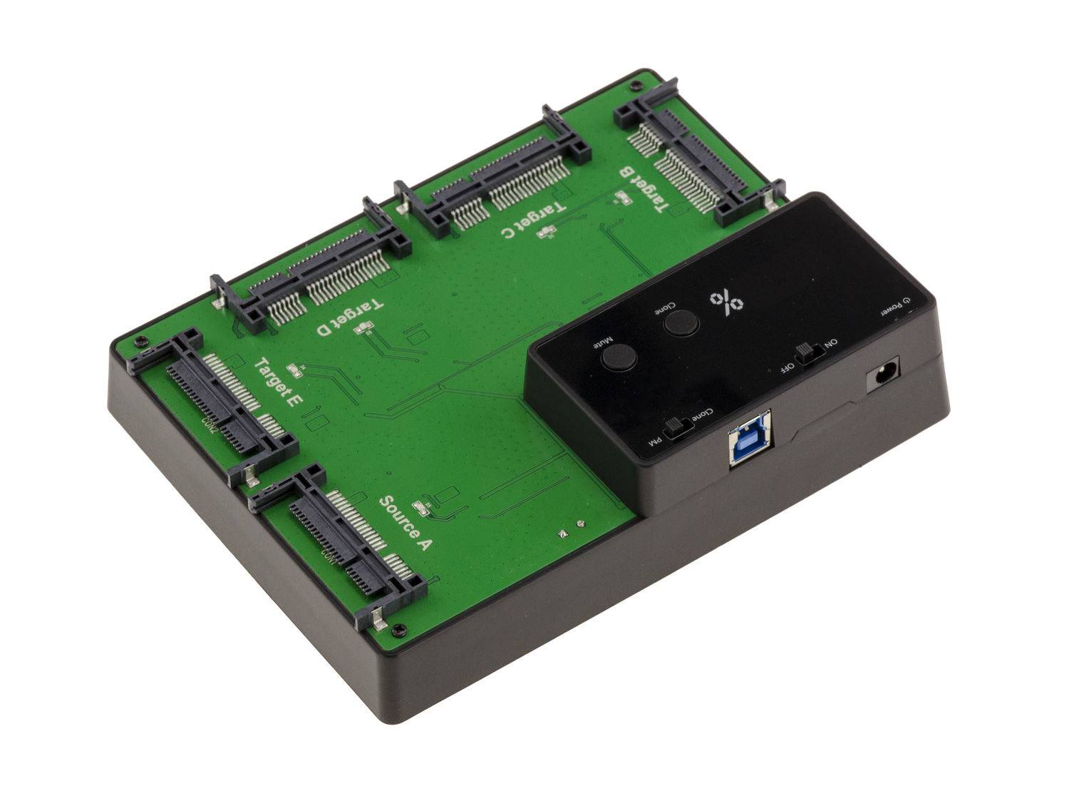 DOCKING STATION. Dock pour 5 cartes CFAST Liaison USB3.0 AVEC FONCTION CLONAGE. Alimentation. USB 3 5G-1