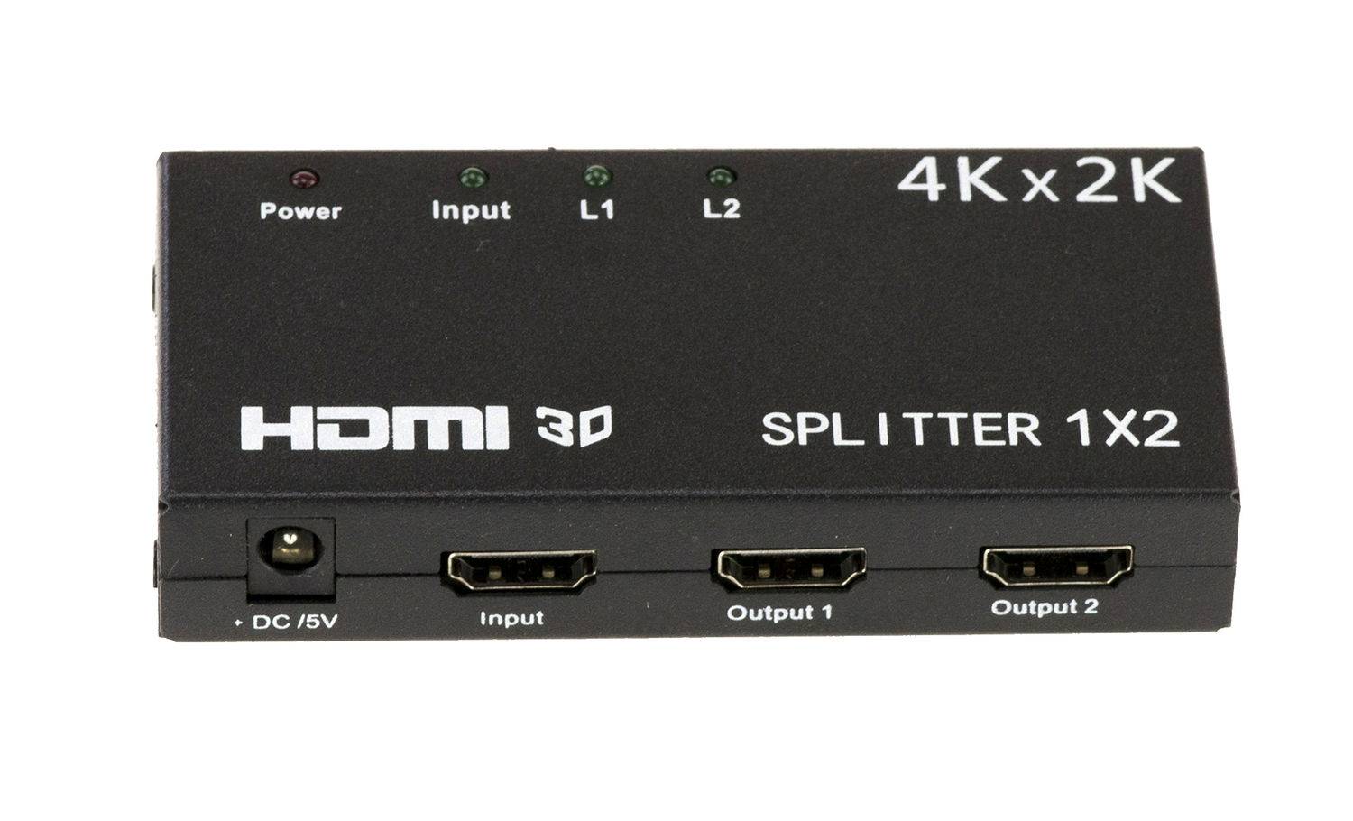 SPLITTER HDMI 1.4B 2 PORTS - RESOLUTION 4K 2160x3840 / COMPATIBLE 3D-1