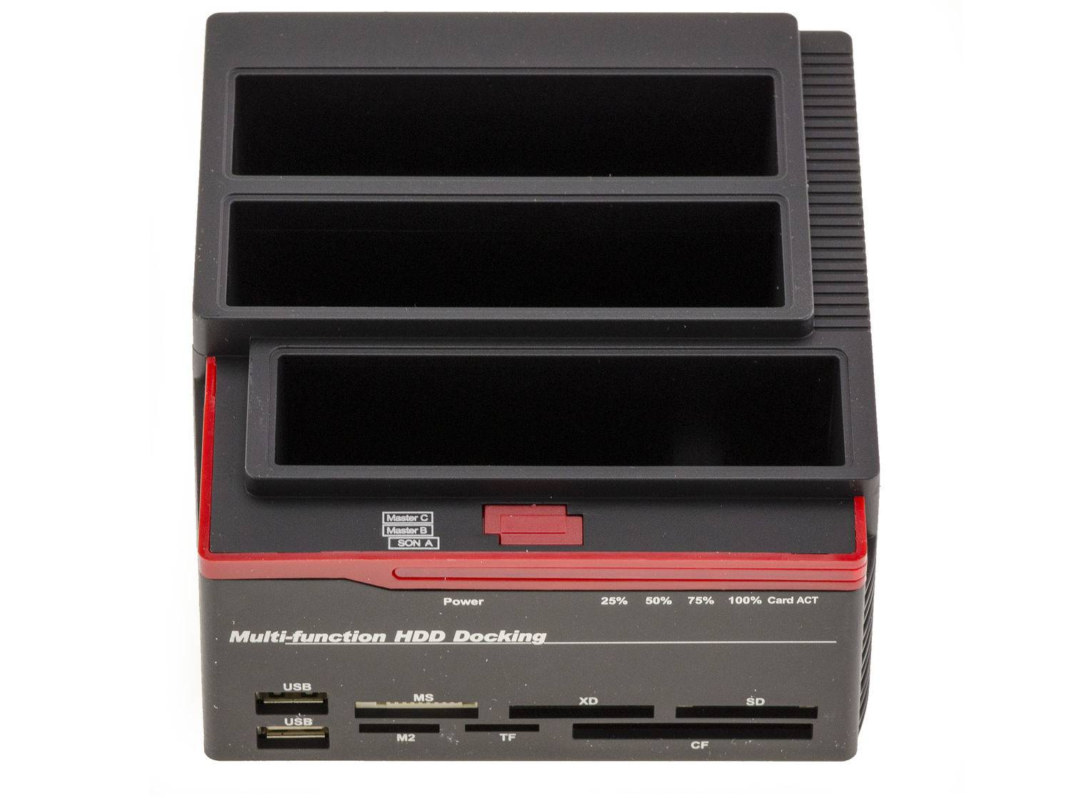 DOCKING STATION TRIPLE /// 2X SATA ET IDE 2.5 ET 3.5 /// vers USB 3.0 - HDD DOCK - FONCTION CLONAGE - Alimentation 3A-2