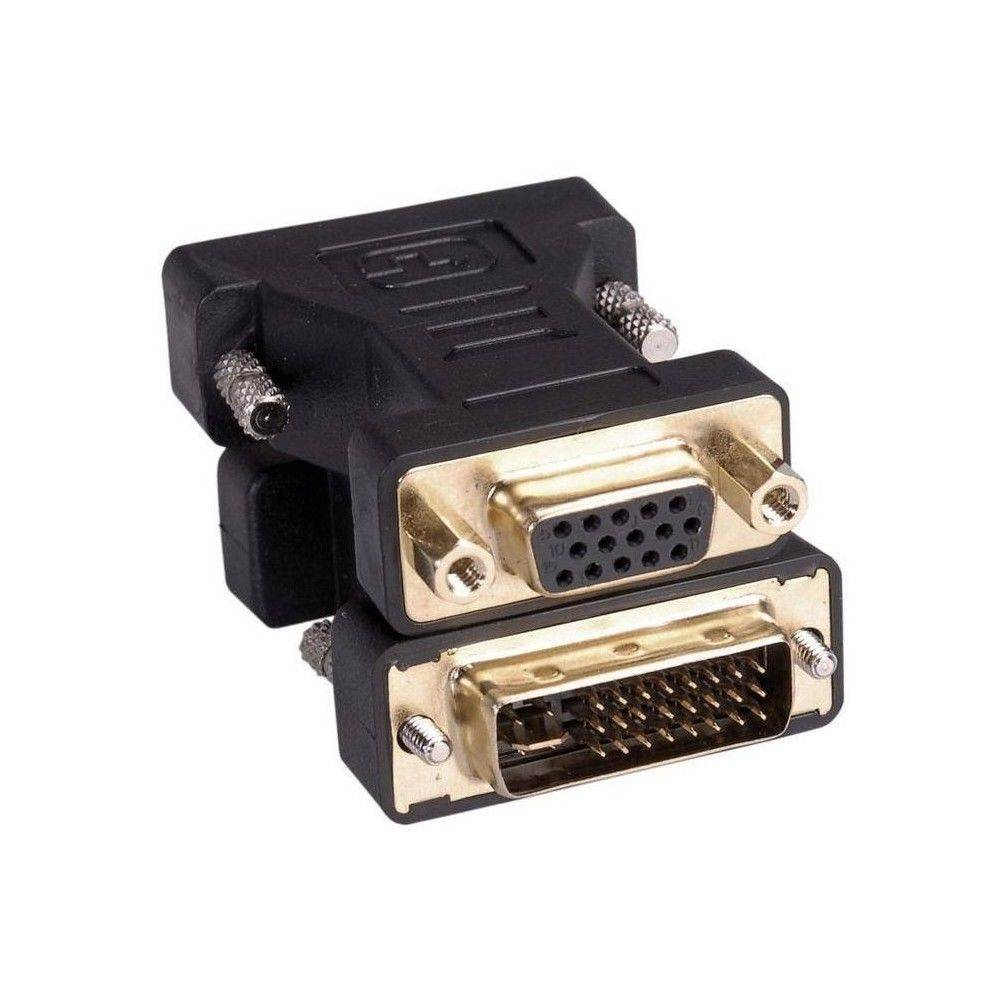 Adaptateur DVI Femelle (DVI-I Dual Link 24+5) / VGA Male (SUB 15)-0